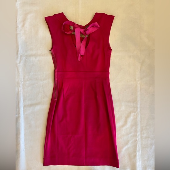 Marc by Marc Jacob’s Pink Cocktail Dress with Pink Ribbon Detail - Picture 2 of 4